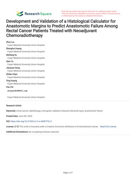 PDF Development And Validation Of A Histological Calculator For