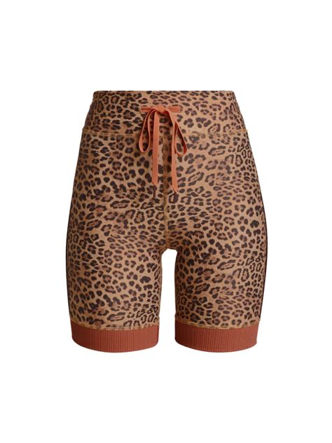 Shop The Upside Leopard Spin Shorts Saks Fifth Avenue