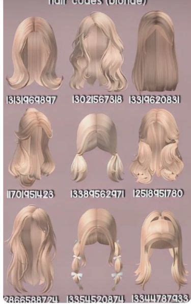 Berry Ave Blonde Hair Codes Roblox K Z Sa Stilleri Kolay Sa Stilleri Sar N Sa