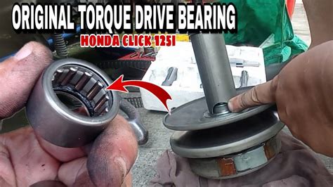 DIY TORQUE DRIVE BEARING REPLACEMENT HONDA CLICK 125i YouTube