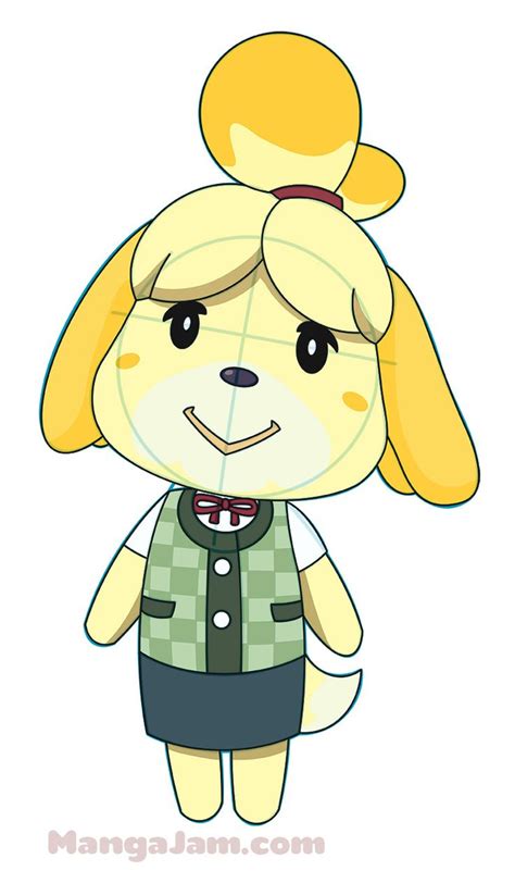 How To Draw Isabelle From Animal Crossing Tekenen