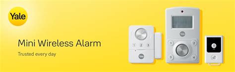 Yale Mini Wireless Alarm Kit 130 Db Siren Motion Detector 4 Digit