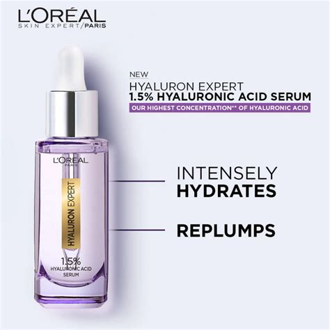 L Oreal Paris Hyaluronic Expert Eye Serum Ml Replumping Face Wash