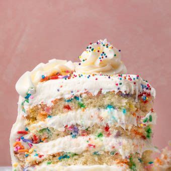 Funfetti Cake With Cream Cheese Frosting Baker By Nature