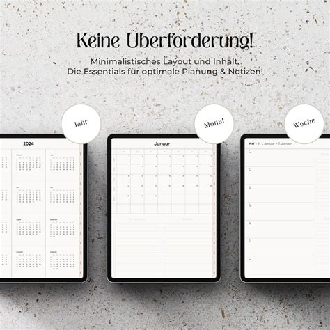 Digitaler Planer Deutsch I Digitaler Kalender