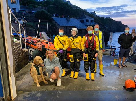 Rupert The Dog Rescued By St Agnes Rnli Lifeboat Rnli