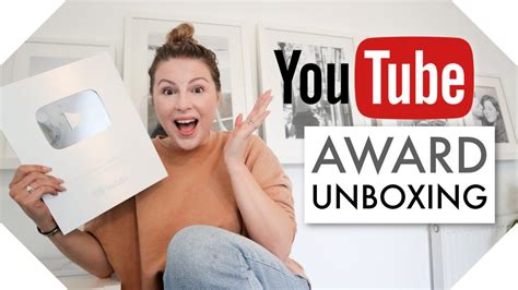 YouTube Award Unboxing 100k Silver Play Button Creator Award After