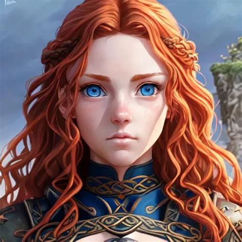 A High Quality Anime Young Celtic Warrior Woman Has Openart