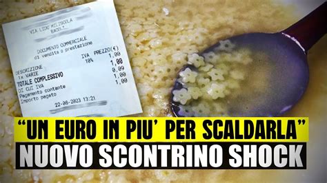 UN EURO PER SCALDARE LA PASTINA DELLA BAMBINA NUOVO SCONTRINO SHOCK