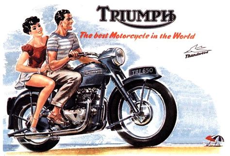 Triumph Motorcycles Triumph Bikes Vintage Motorcycle Posters