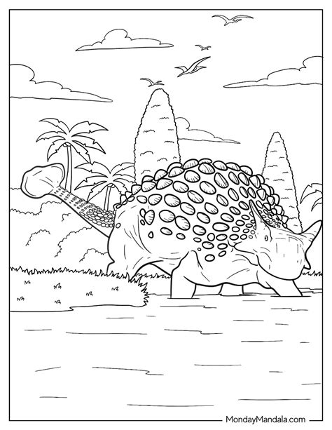 20 Ankylosaurus Coloring Pages Free Pdf Printables