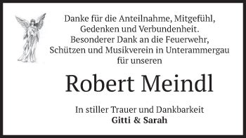 Traueranzeigen Von Robert Meindl Trauer Merkur De