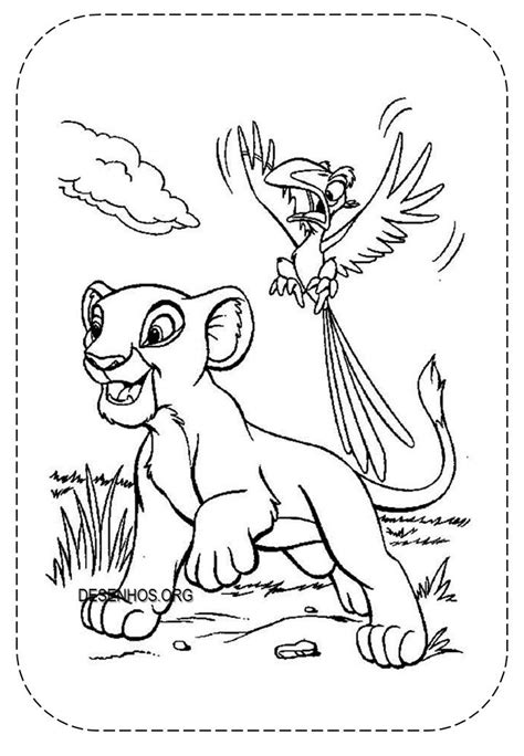 Desenhos Do Rei Leão Para Colorir E Imprimir Lion King Drawings Cartoon Lion Disney