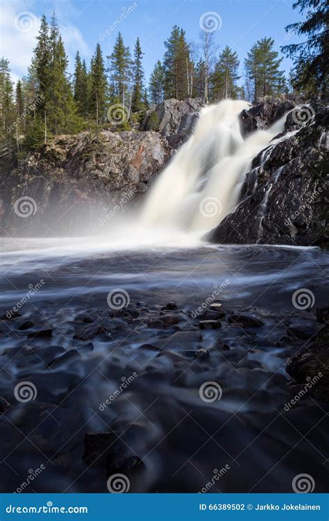 Waterfall stock photo. Image of tall, scenery, nature - 66389502