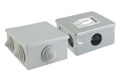 Распаячная коробка ОП 80х80х40мм, крышка, IP44, 6 вх. инд. штрихкод TDM ...