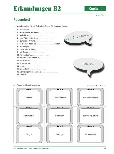 Pdf Erkundungen B2 Kapitel Schubert Verlag · Pdf Fileerkundungen B2 Kapitel 1 Arbeitsblatt 3