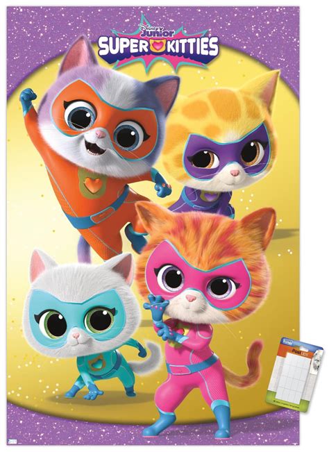 Disney Junior Super Kitties Group Wall Poster 22375 X 34