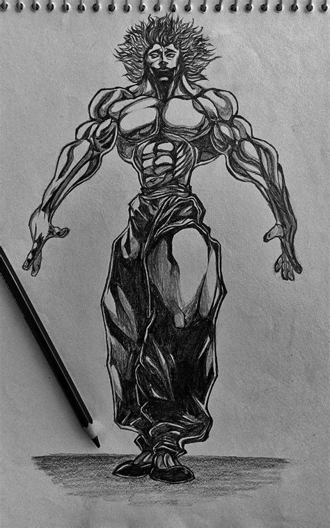 Artstation Hanma Yujiro Sketch Art By Tre Rex