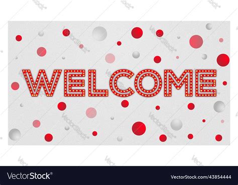 Welcome Typography Banner Royalty Free Vector Image