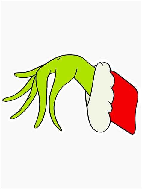 Grinch Hands Sticker By Kathrynmstein Redbubble