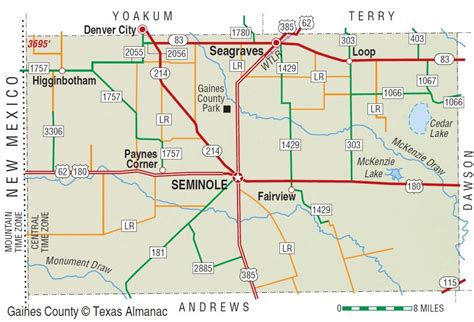 Yoakum County Texas Map | Printable Maps