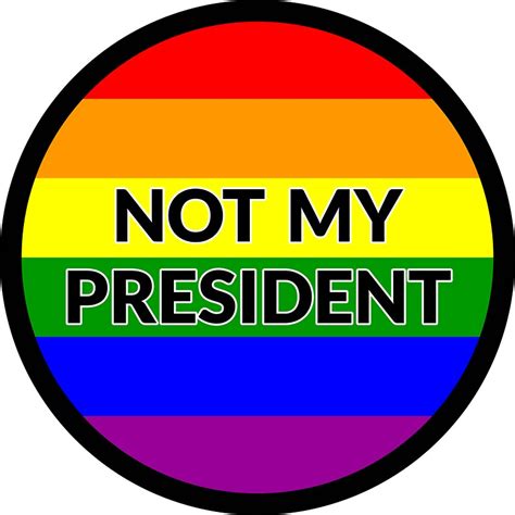 Not My President Anti Donald Trump Gay Rounded Flag