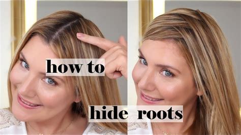 How To Hide Roots Between Colorings Grey Hair Roots Roots Hair Easy