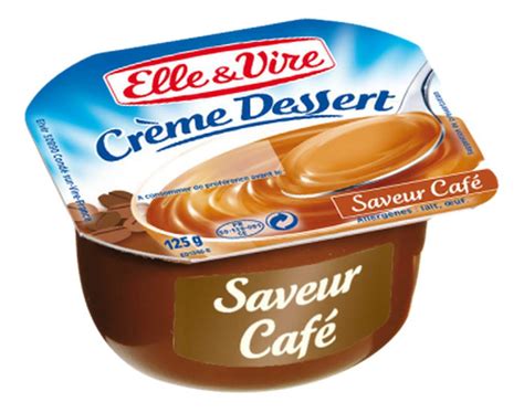 Crème dessert Café UHT Elle Vire 4 x 125 g Bam courses Vos