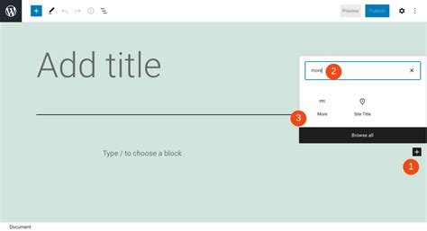 How To Use The WordPress More Block Ask The Egghead Inc
