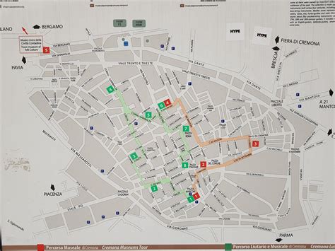 The map of Cremona city!