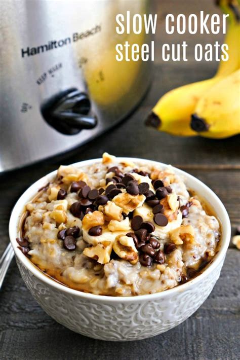 Slow Cooker Steel Cut Oats Easy Crockpot Breakfast Recipe