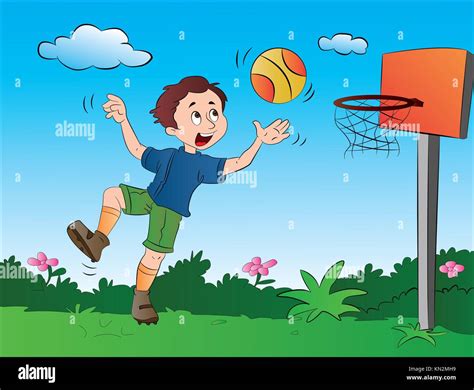 Playing Basketball Vector Fotos E Im Genes De Stock Alamy