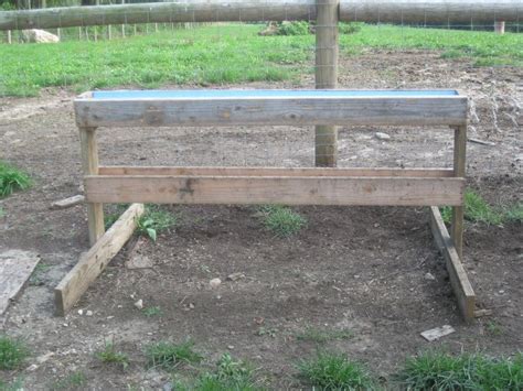 Cheap Ways To Build Feeding Troughs For Goats For The Grain Feeding