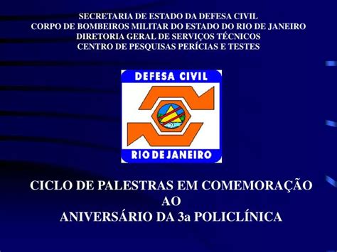 Ppt Ciclo De Palestras Em ComemoraÇÃo Ao AniversÁrio Da 3a