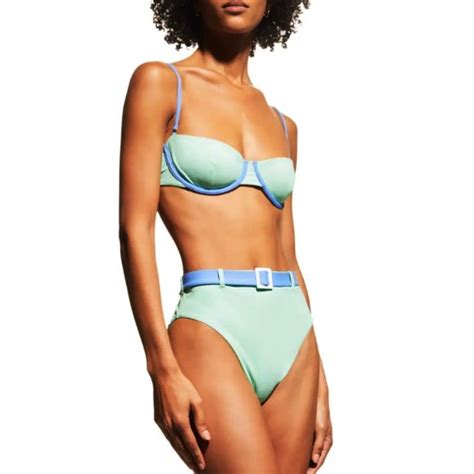 WeWoreWhat Swim Nwt Weworewhat Balconette Underwire Bikini Top High