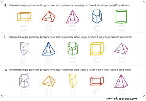 Fichas Con Ejercicios Figuras Geom Tricas Primaria Ejercicios De