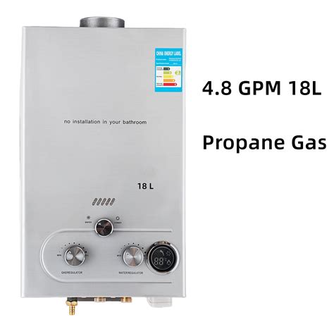 Tankless Water Heater 48gpm Propane Gas Water Heater 18l Portable Water Heater Instant Endless