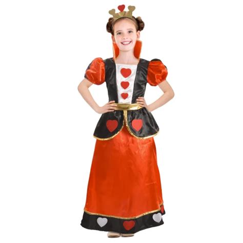 Ciao Regina Di Cuori Wonderland Costume Travestimento Bambina Taglia 5