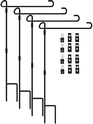 Garden Flag Holder Stand 4 Pack Garden Flag Pole 135