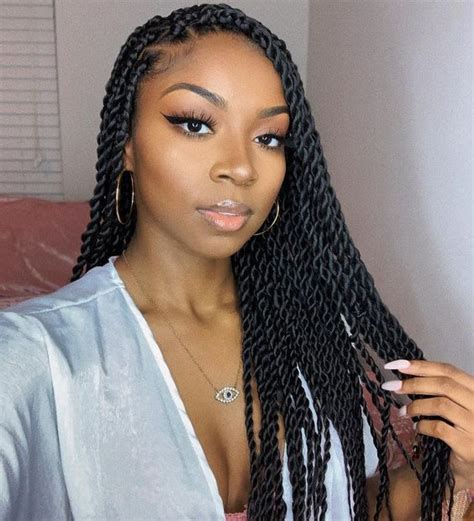 40 Elegant Senegalese Twists Hairstyles With Full Style Guide Coils