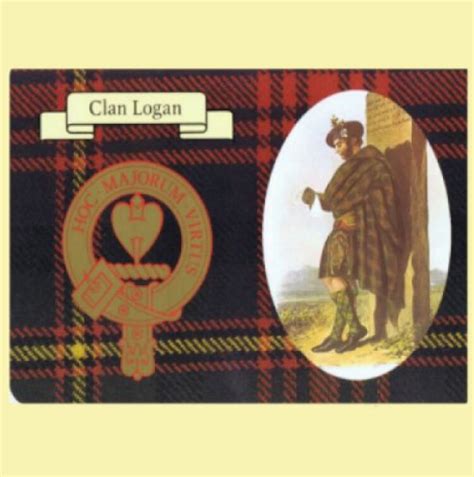 Logan Clan Crest Tartan History Logan Clan Badge Postcards Pack Of 5