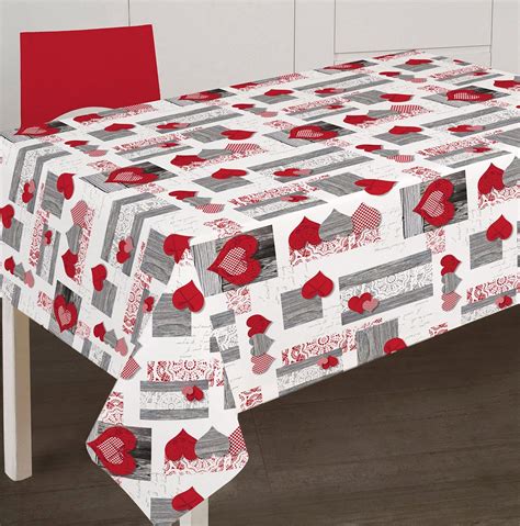 Nappe de table toile cirée rectangulaire 140x250 cm Maison de famille