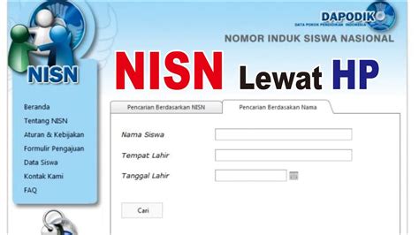 Cek Nisn Paud Cara Cek Dan Cetak Kartu Nisn Siswa Secara Online My