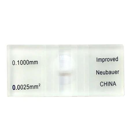 Laboratory Glassware Hemocytometer Neubauer Improved Chamber Cell Blood