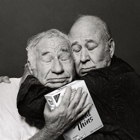 Carl Reiner And Mel Brooks Hugging Carl Reiner American Comedy Old