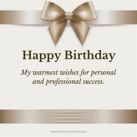 Classy Professional Birthday Wishes Stand Out Happy Birthday