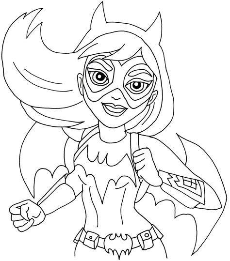 Dibujos De Dc Super Hero Girls Para Colorear E Imprimir Gratis