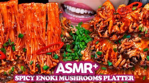 Asmr Spicy Mushrooms Mukbang Eating