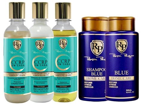 Robson Peluquero Kit CCRP Em Casa Kit Matizador Blue Cuidados O