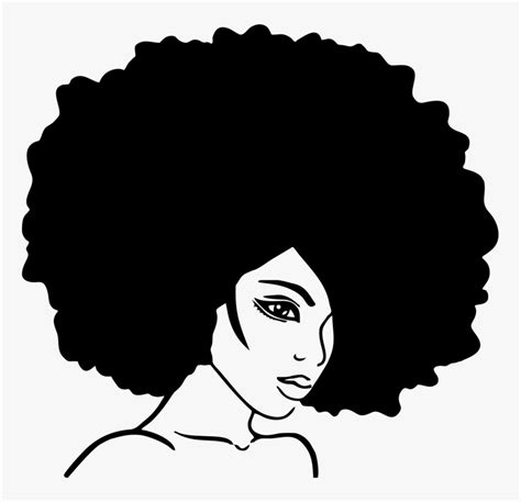 Hairstyleartblack Hair Afro Hair Clip Art Hd Png Download Kindpng